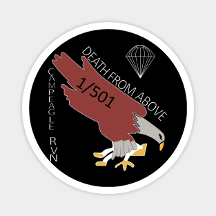 1st Battalion, 501st Parachute Infantry - Camp Eagle - Vietnam wo BKGrndX 300 Magnet